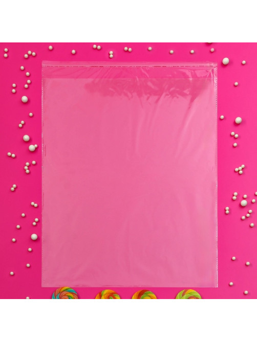 Пакет БОПП с клеевым клапаном, прозрачный для фасовки и упаковки, 25×32/4 см, 25 мкм