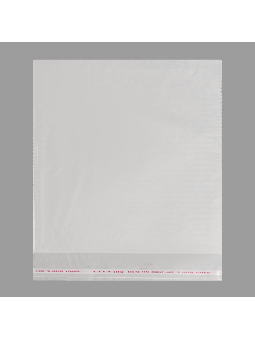 Пакет БОПП с клеевым клапаном, прозрачный для фасовки и упаковки, 25×32/4 см, 25 мкм