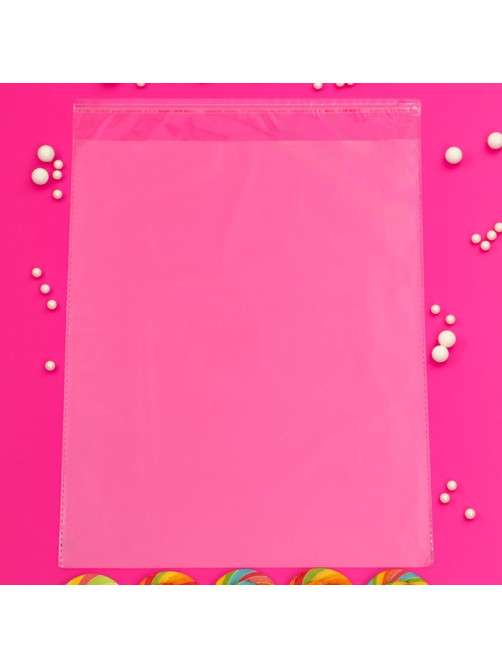 Пакет БОПП с клеевым клапаном, прозрачный для фасовки и упаковки, 30×38/4 см, 30 мкм