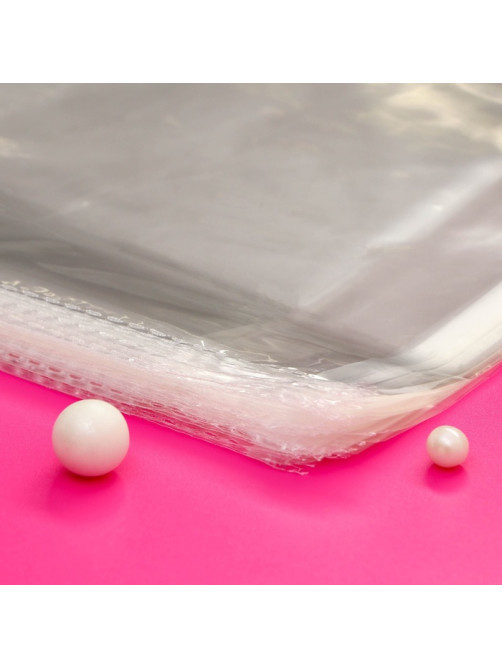 Пакет БОПП с клеевым клапаном, прозрачный, для фасовки и упаковки, 20×26/4 см, 30 мкм