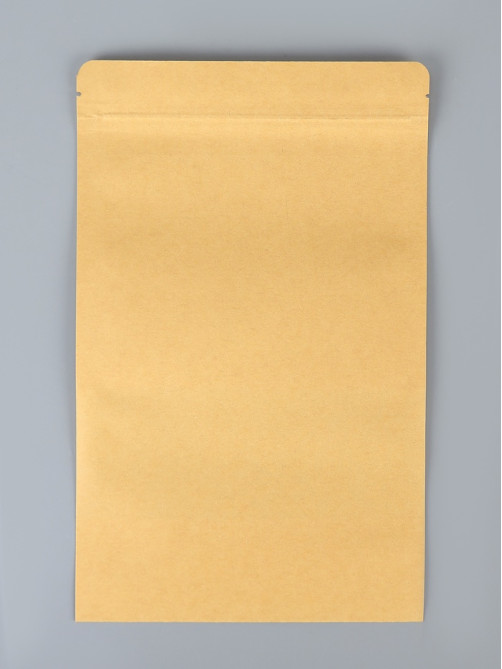 Пакет Zip - lock Крафт с прямоугольным окном, плоский, 16×26 см