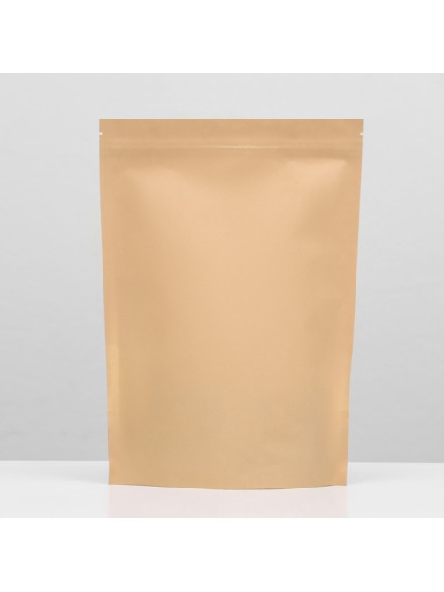 Пакет Zip - lock Крафт с прямоугольным окном 18×26 см