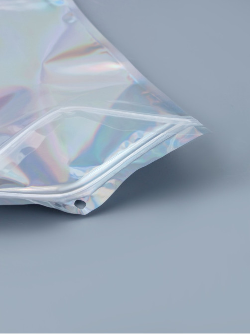 Пакет Zip-lock ПЭТ, иридисцентный, со сплошным окном, плоский, еврослот 15×22 см
