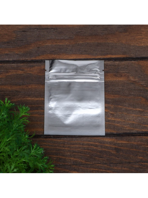 Пакет Zip-lock ПП, со сплошным окном, плоский, 7.7×10 см