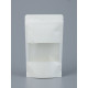 Пакет Zip-lock Крафт, белый, с прямоугольным окном, 12×20 см