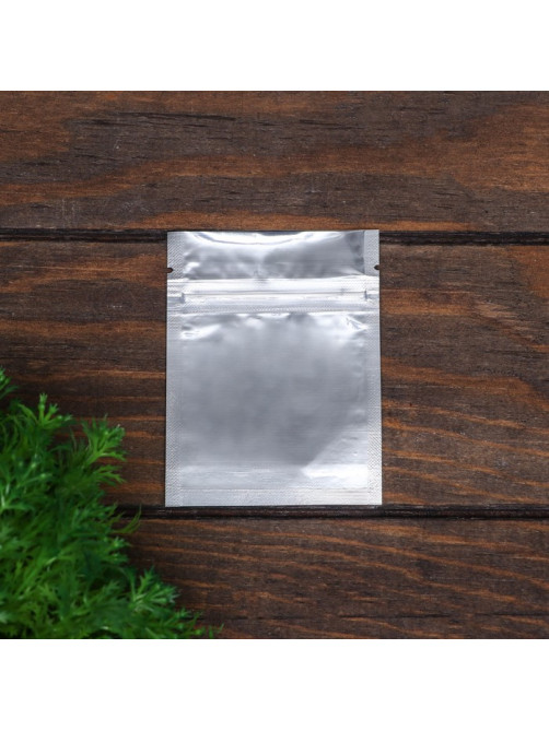Пакет Zip-lock ПП, со сплошным окном, плоский, 7.7×10 см