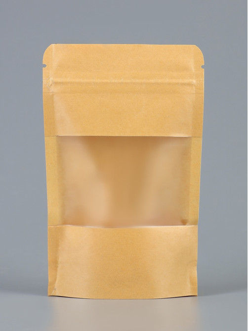 Пакет Zip-lock Крафт с прямоугольным окном 9×14 см