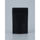 Пакет Zip-lock Крафт с прямоугольным окном, черный,12×20×4 см
