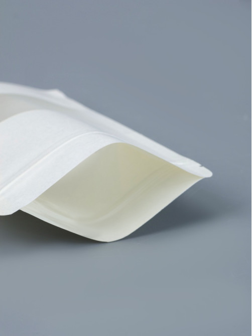 Пакет Zip-lock Крафт, белый, с прямоугольным окном, 12×20 см