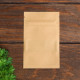Пакет Zip - lock Крафт с прямоугольным окном, плоский, 9×14 см