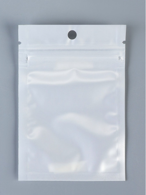 Пакет Zip-lock ПП, белый, со сплошным окном, плоский, еврослот 7×10 см