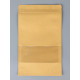 Пакет Zip - lock Крафт с прямоугольным окном, плоский, 16×26 см