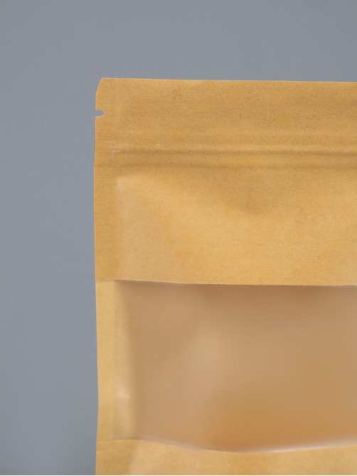 Пакет Zip-lock Крафт с прямоугольным окном 10×15 см