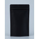 Пакет Zip-lock Крафт с прямоугольным окном, черный,12×20×4 см