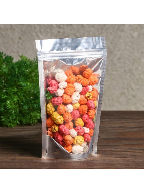 Пакет Zip-lock ПП, металлизированный, со сплошным окном, 13×20 см