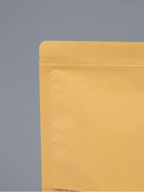 Пакет Zip - lock Крафт с прямоугольным окном 16×26 см