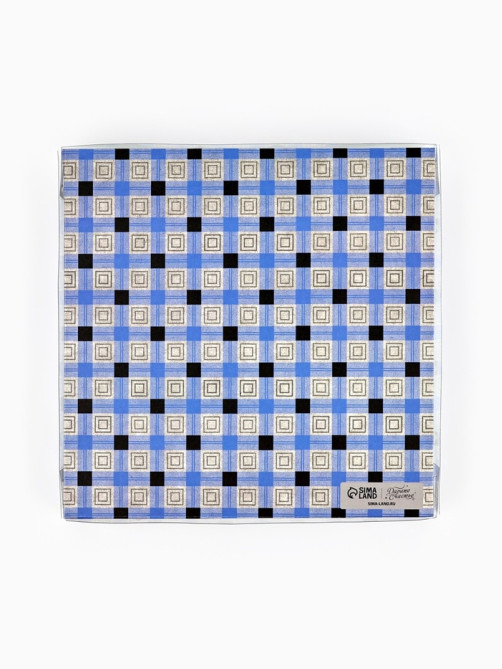 Коробка для печенья с прозрачной крышкой For real man, 18×18×3 см