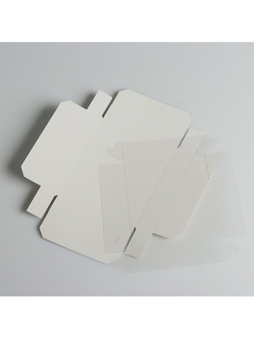 Коробочка для печенья с прозрачной крышкой 16×13×3 см