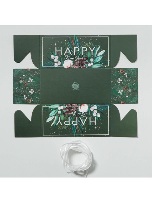 Коробка для капкейка Happy New year, Новый год, 16×8×7.5 см