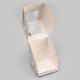 Коробка для 1 капкейк с окном, белая, 12.5×9.5×9.5 см
