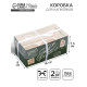 Коробка для капкейка, кондитерская упаковка, 2 ячейки, «23 февраля», 16×8×7.5 см