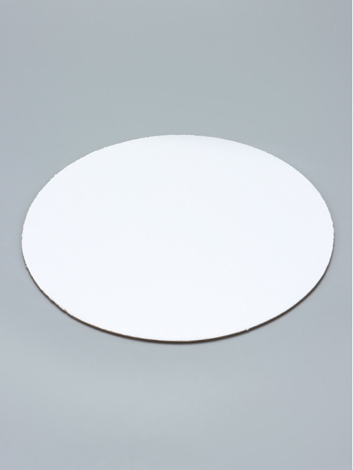 Коробка под торт 2 окна, с ручками, белая, + подложка 2.5 золото - белый, 28×28×20 см