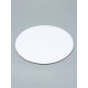 Коробка под торт 2 окна, с ручками, белая, + подложка 2.5 золото - белый, 28×28×20 см