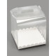PVC Коробка для торта, прозрачная, 20×20×20 см