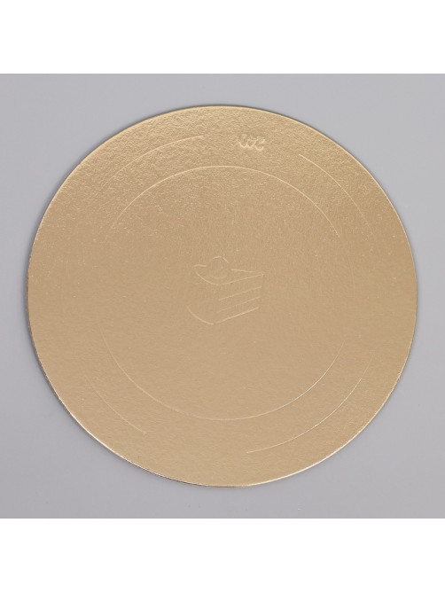 Коробка под торт 2 окна, с ручками, белая, + подложка 2.5 золото - белый, 24×24×20 см