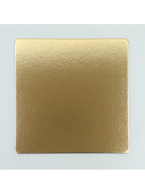 Подложка для торта, кондитерская, усиленная,30×30 см, золото - белый, 3.2 мм