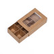 Коробка для 6 конфет, 8.7×5.8×2.5 см, Тонкие разделители, крафт