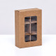 Коробка для 6 конфет, 8.7×5.8×2.5 см, Тонкие разделители, крафт