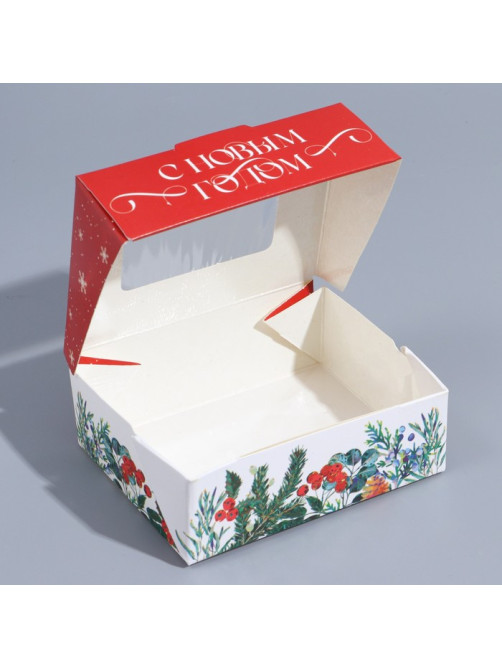 Коробка складная «С Новым годом», 10×8×3.5 см