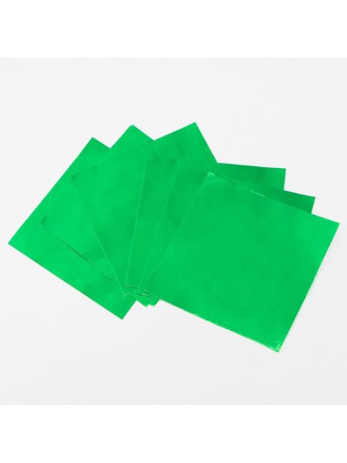 Фольга для конфет 10×10 см 100 шт., зелёный