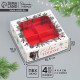 Коробка под 4 конфеты «С Новым годом!», 10.5×10.5×3.5 см
