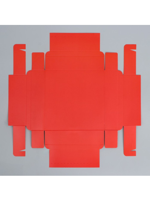 Коробка под 9 конфет с ячейками «Новогодний подарок» 14.5×14.5×3.5 см