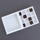 Коробка для 16 конфет, белая 17.7×17.7×3.8 см