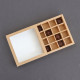 Коробка для 16 конфет, крафт 17.7×17.7×3.8 см