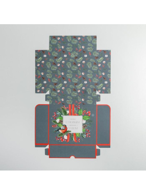 Упаковка для кондитерских изделий «С Новым годом!», 20×17×6 см