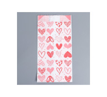 Пакет бумажный фасовочный, упаковка, крафт With Love, 17×10×6.5 см