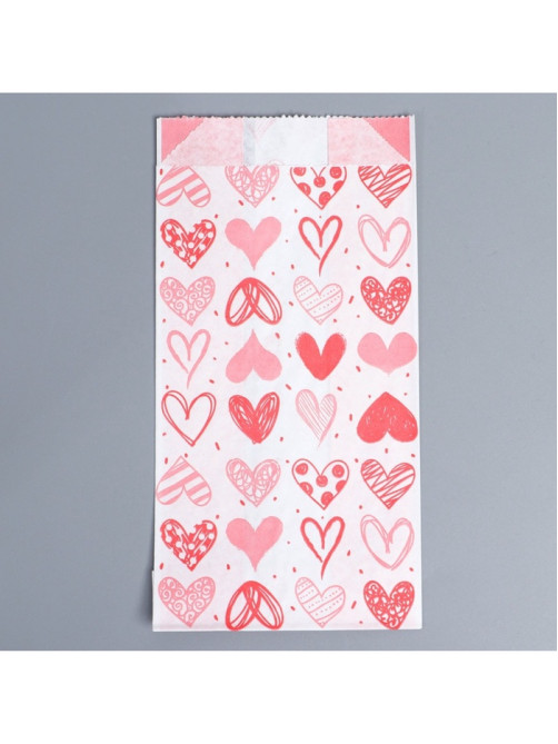 Пакет бумажный фасовочный, упаковка, крафт With Love, 17×10×6.5 см