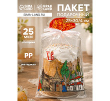 Упаковка под кулич, донная складка, 25×30/4, 25 мкм