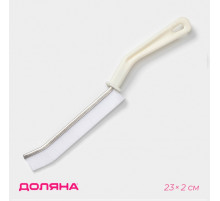 Щётка для труднодоступных мест Доляна, 23×2 см, белая