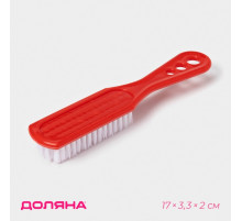 Щётка для овощей и фруктов с ручкой Доляна, 17×3.3×2 см, МИКС