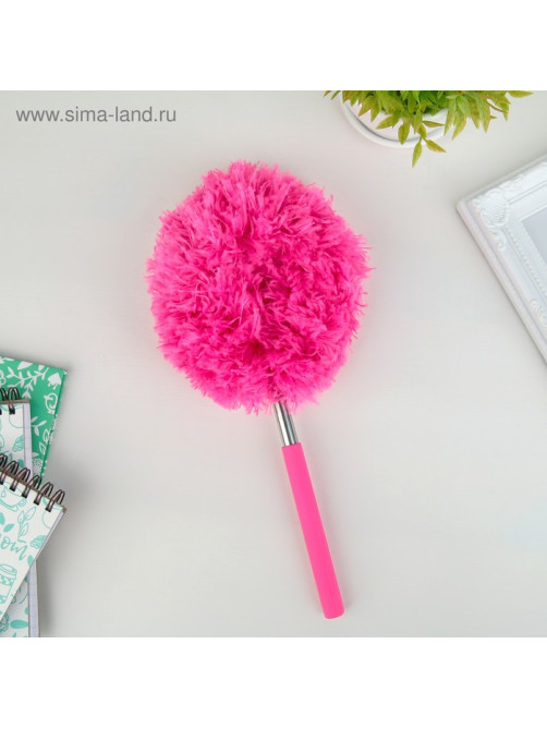 Щётка для пыли Доляна, телескопическая ручка, 25-60 см, МИКС