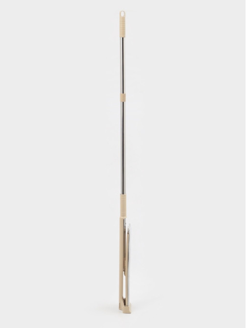 Швабра для мытья пола с вертикальным отжимом Доляна, 35×14×125 см, стальная ручка, микрофибра, дополнительная насадка