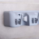 Держатель для уборочного инвентаря с крючками Доляна, 26×6×10 см, серый