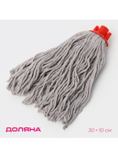Насадка для швабры верёвочная Доляна, хлопок, 30×10×6 см, МИКС