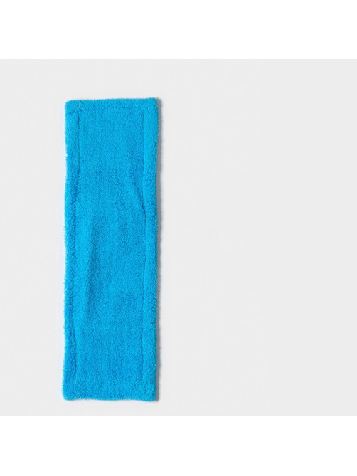 Насадка для плоской швабры «Доляна», 42×12 см, микрофибра, 60 г, голубая