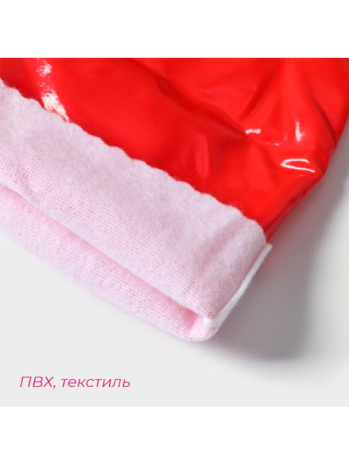 Перчатки хозяйственные с утеплителем Доляна, размер L, длинные манжеты, резиновые, цвет красный